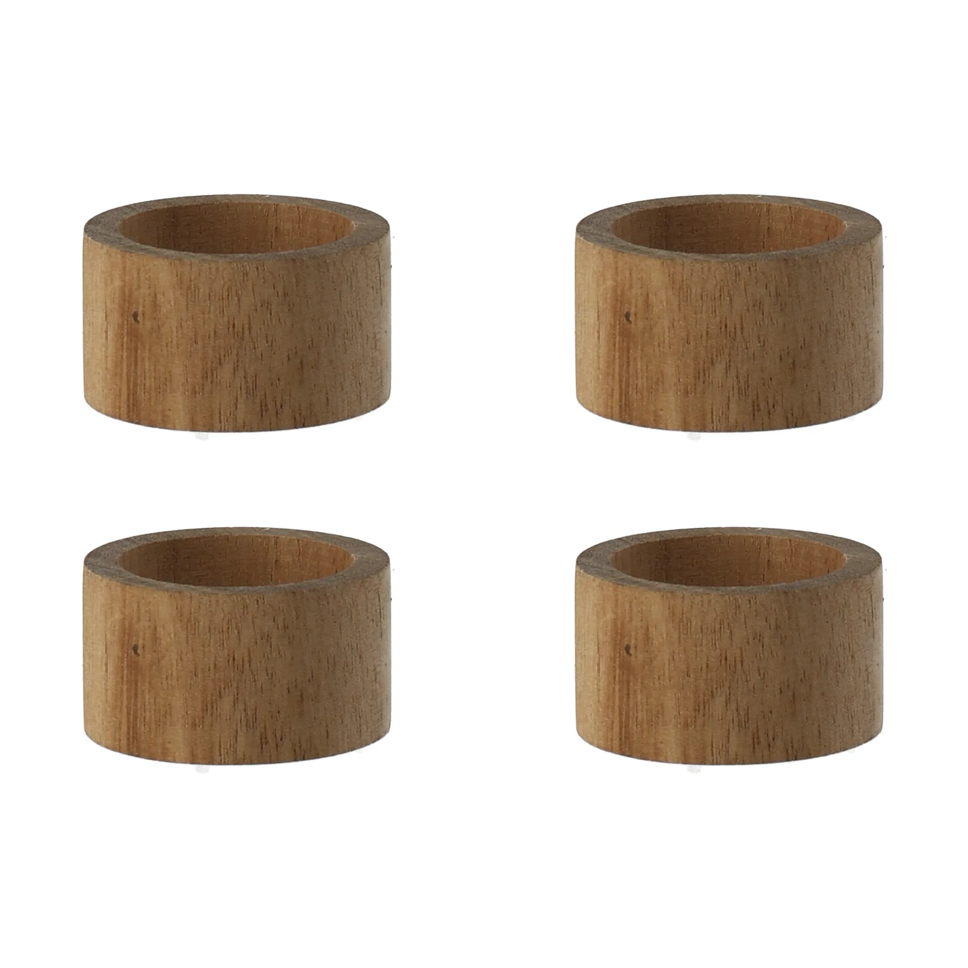 Hollow Serviettenring Ø5 cm 4er-Pack, Akazie Scandi Living