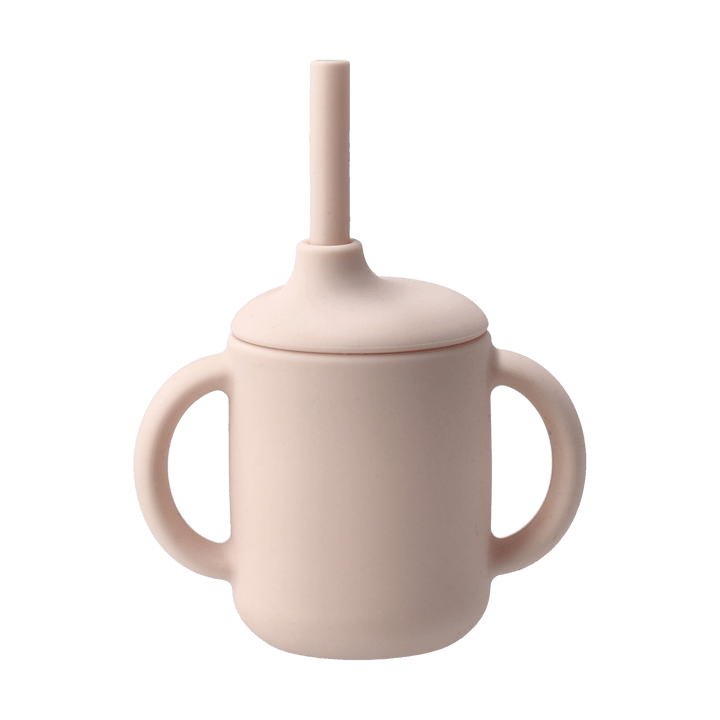 Idun Becher mit Strohhalm Silikon 120 ml - Blush - Scandi Living