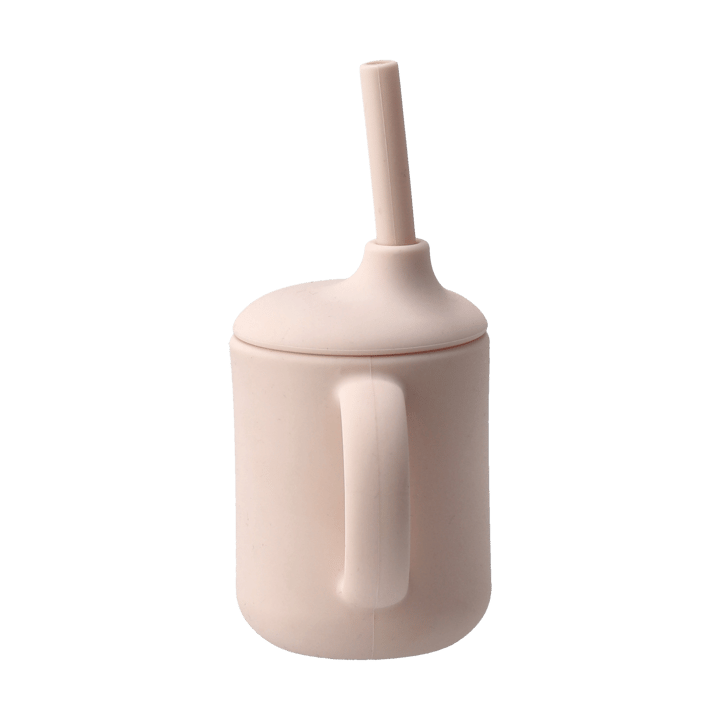 Idun Becher mit Strohhalm Silikon 120 ml, Blush Scandi Living
