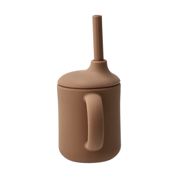 Idun Becher mit Strohhalm Silikon 120 ml, Hazel Scandi Living