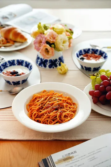 Kalk tiefer Teller 23cm 4er Pack - Weiß - Scandi Living