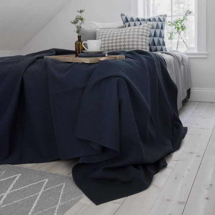 Kimono Bettüberwurf 139 x 260cm - Storm blue (blau) - Scandi Living