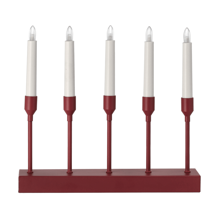 Kindle portabel Adventsleuchter 30 cm - Dunkelrot - Scandi Living