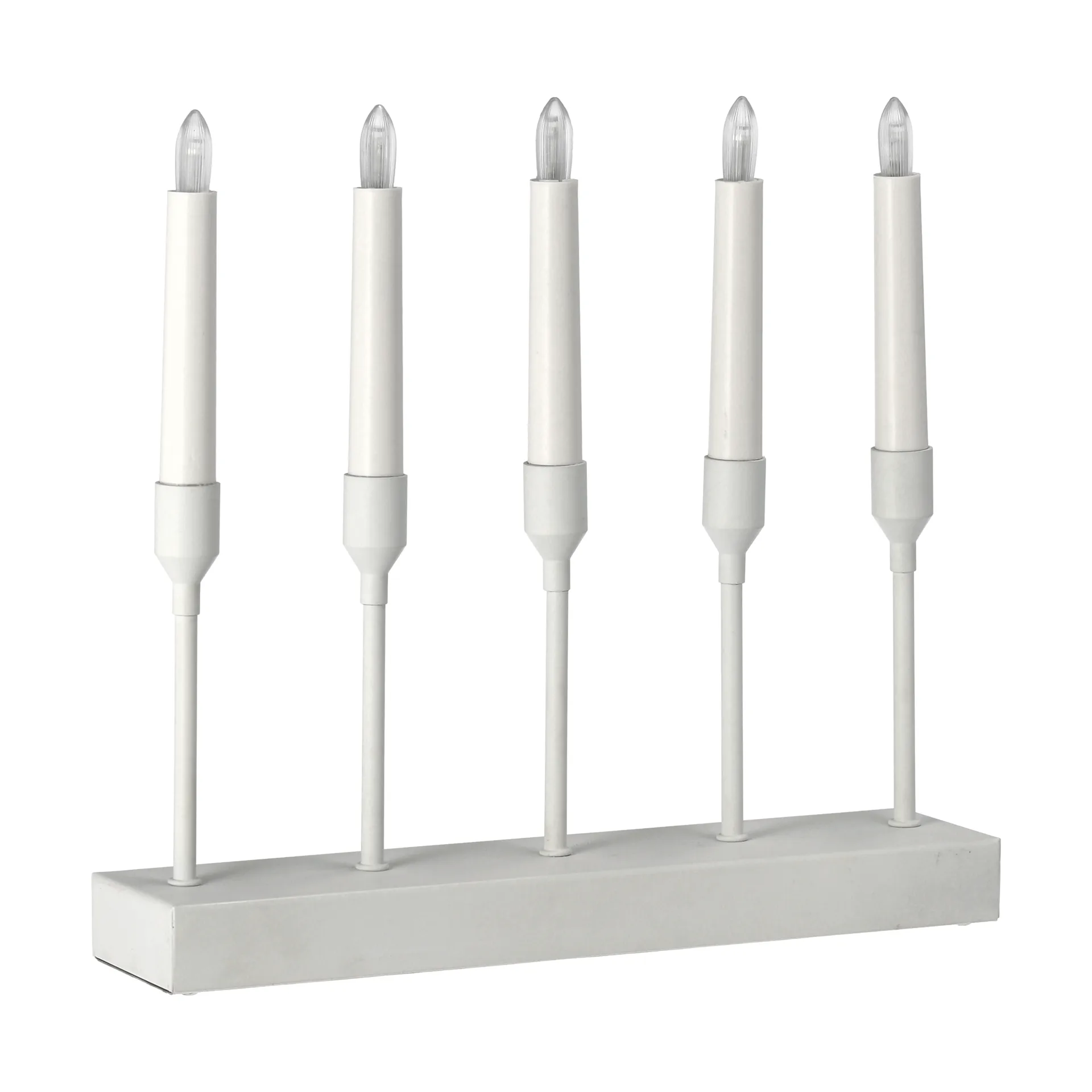 Kindle portabel Adventsleuchter 30 cm, Weiß Scandi Living