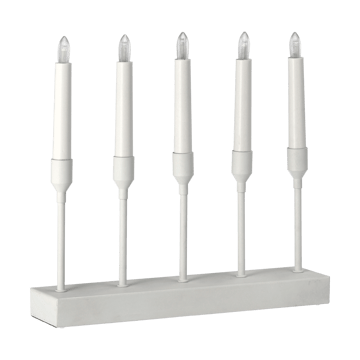 Kindle portabel Adventsleuchter 30 cm - Weiß - Scandi Living