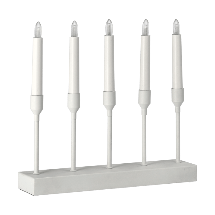 Kindle portabel Adventsleuchter 30 cm, Weiß Scandi Living