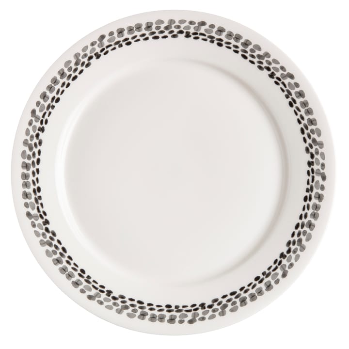 Klappersten Teller 28cm 4er Pack, Schwarz-weiß Scandi Living