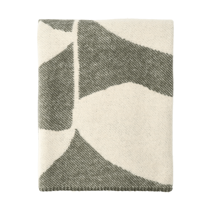 Leaf Wolldecke 130x180 cm - Khaki grün - Scandi Living