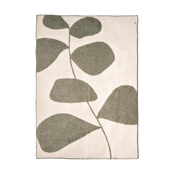 Leaf Wolldecke 130x180 cm - Khaki grün - Scandi Living