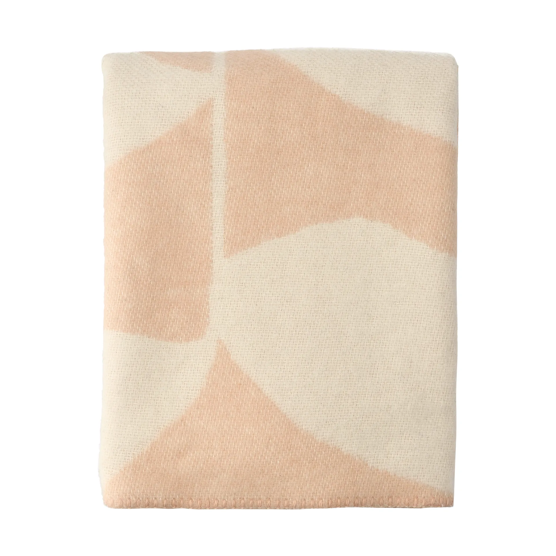 Leaf Wolldecke 130x180 cm, Peach Scandi Living