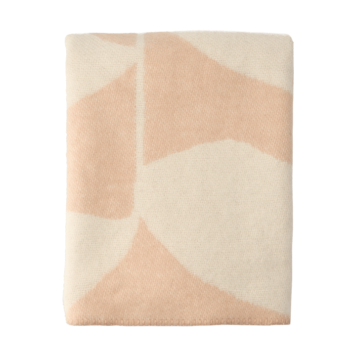 Leaf Wolldecke 130x180 cm, Peach Scandi Living