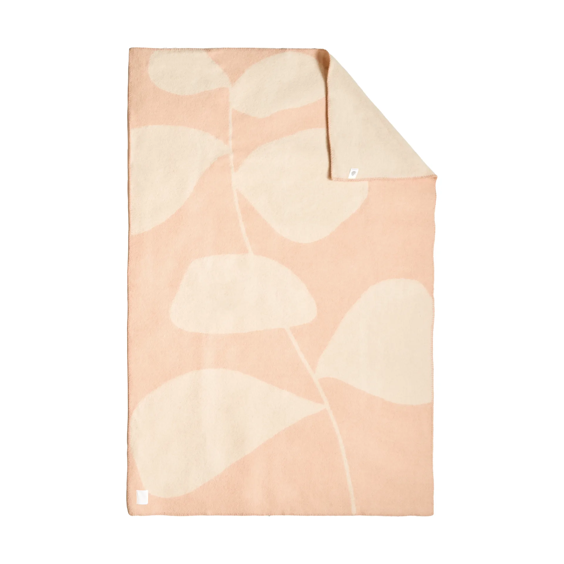 Leaf Wolldecke 130x180 cm, Peach Scandi Living
