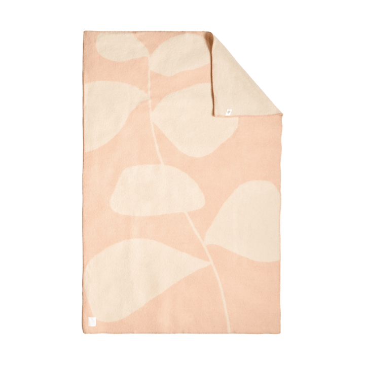 Leaf Wolldecke 130x180 cm, Peach Scandi Living
