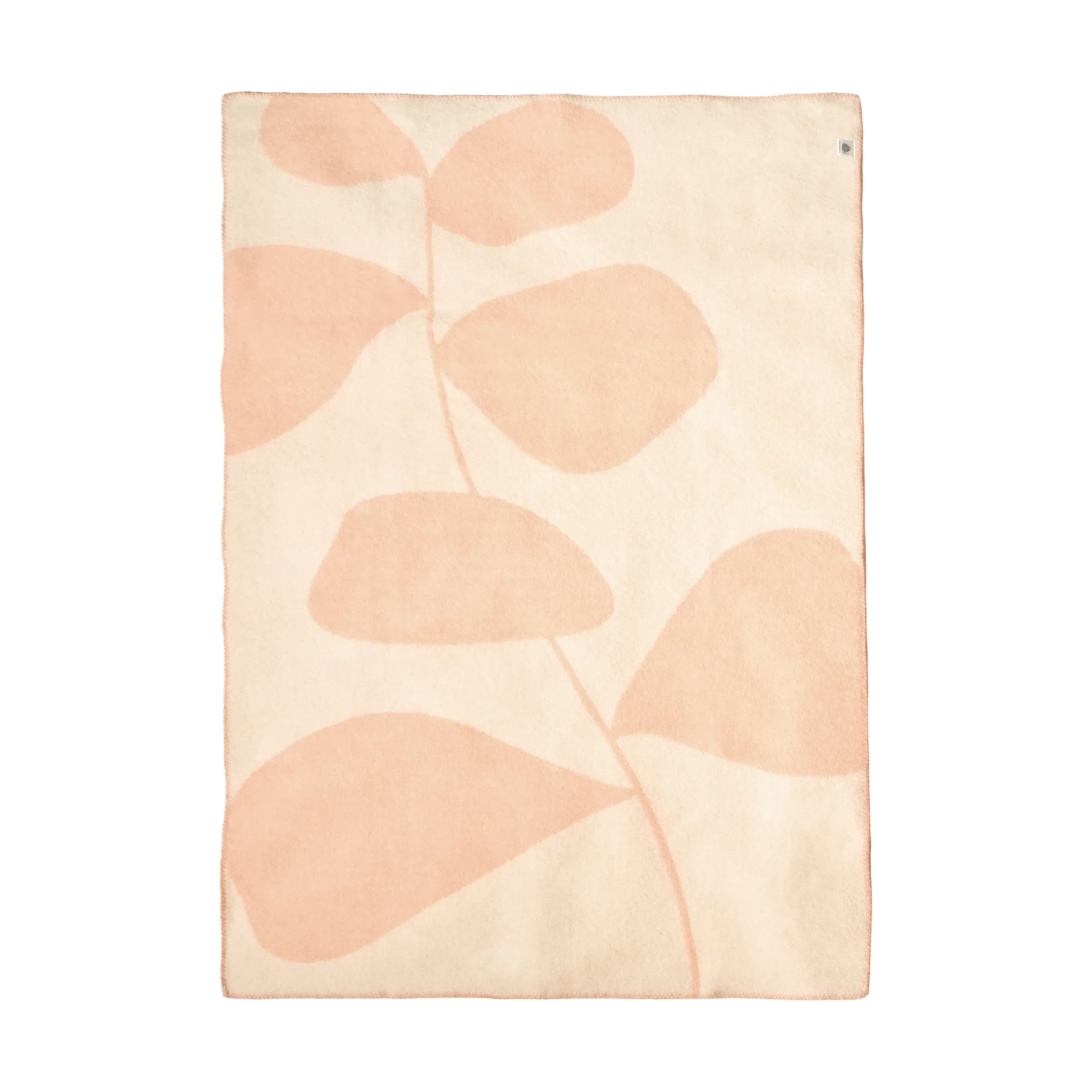 Leaf Wolldecke 130x180 cm, Peach Scandi Living