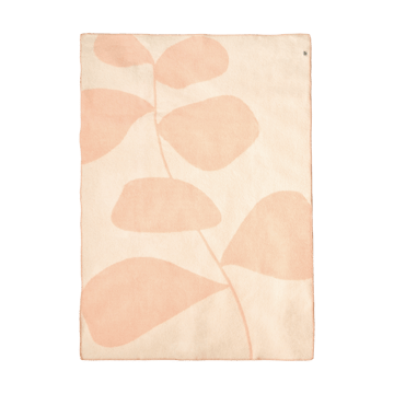 Leaf Wolldecke 130x180 cm - Peach - Scandi Living