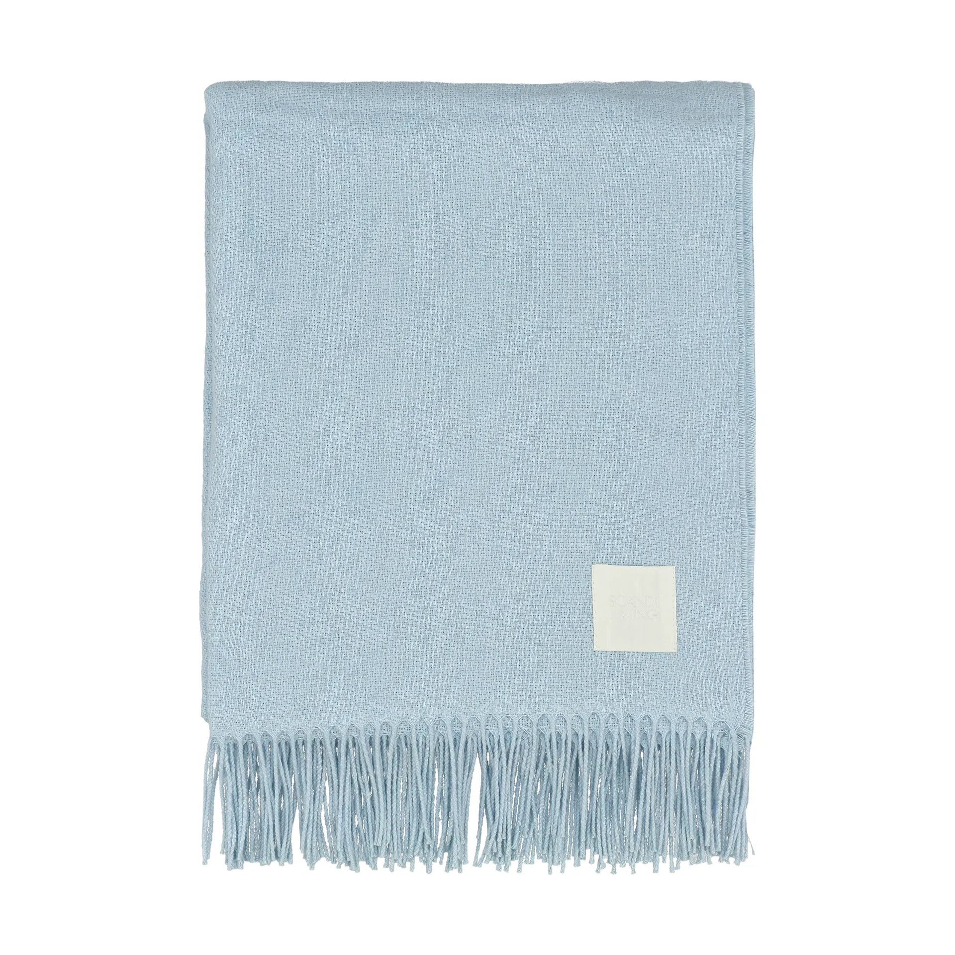 Loom Baumwolldecke 125x170 cm, Sky blue Scandi Living