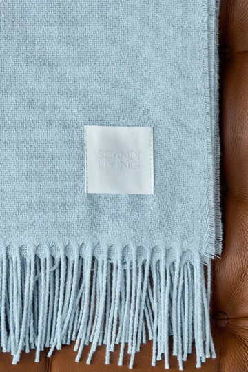 Loom Baumwolldecke 125x170 cm - Sky blue - Scandi Living