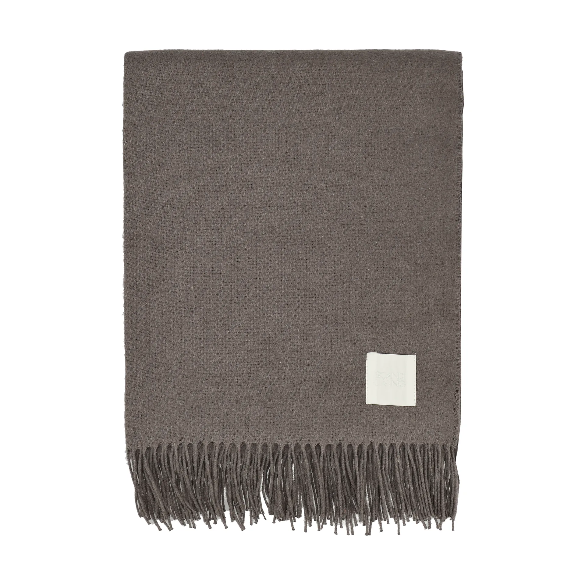 Loom Baumwolldecke 125x170 cm, Taupe Scandi Living