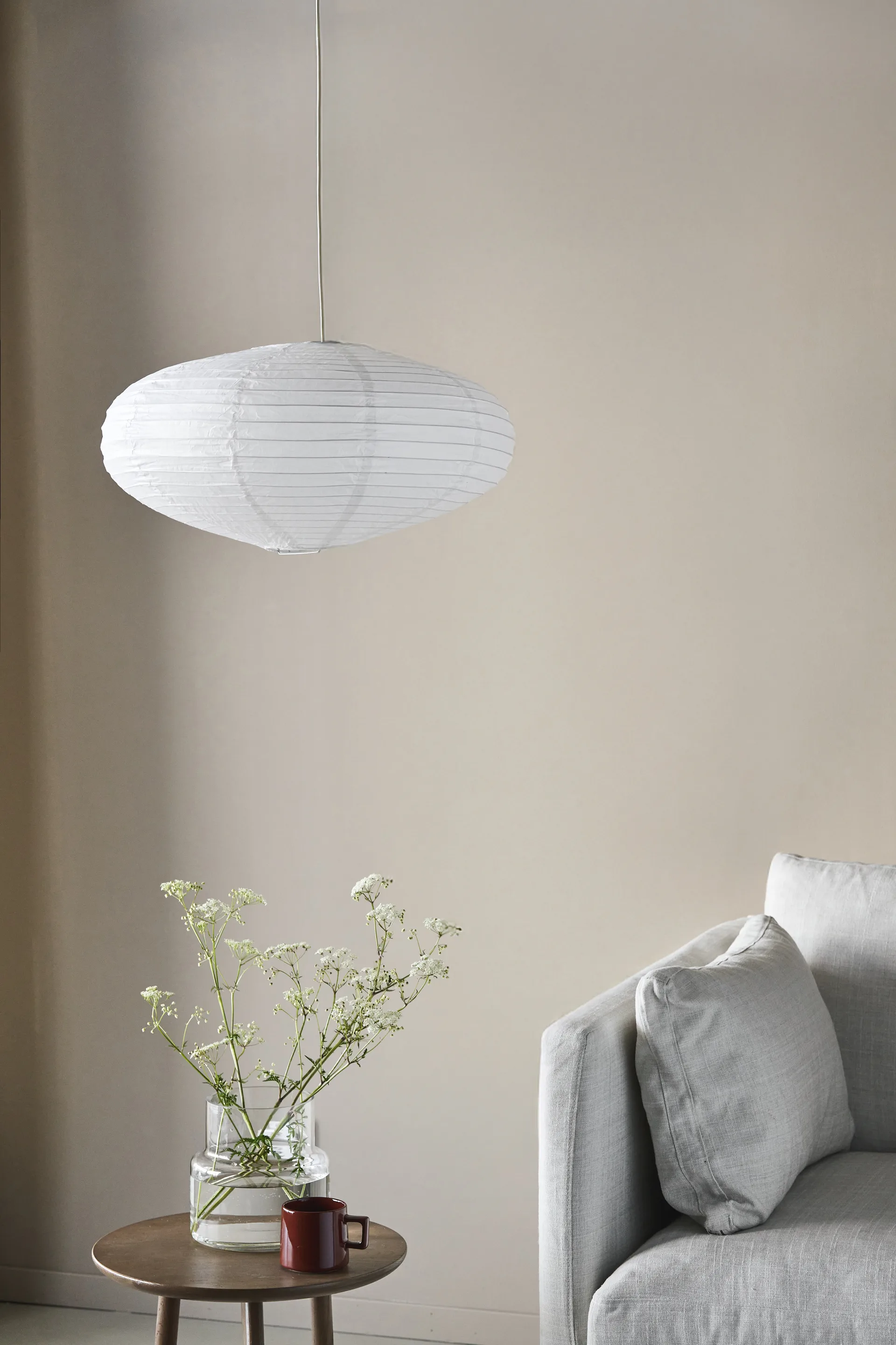 Lucent Leuchtenschirm Oval, Ø40 cm Scandi Living