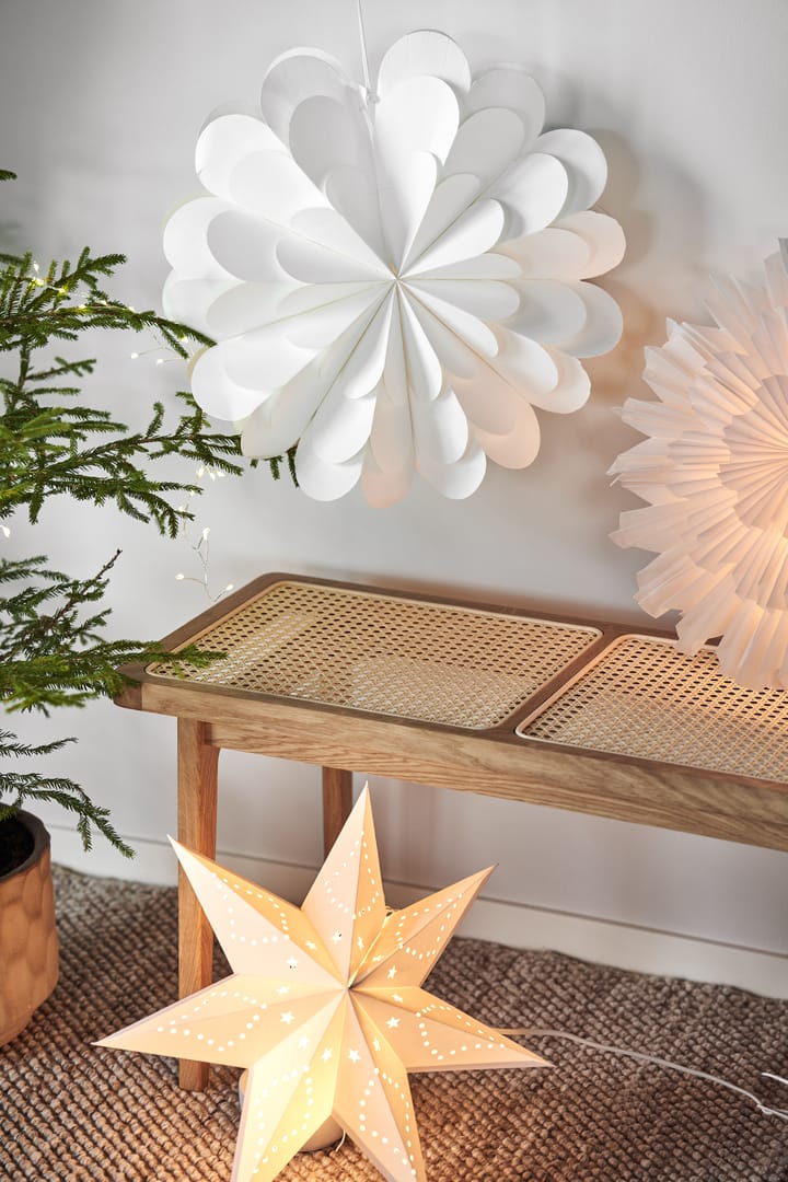 Lucia Weihnachtsstern 45cm, Weiß Scandi Living