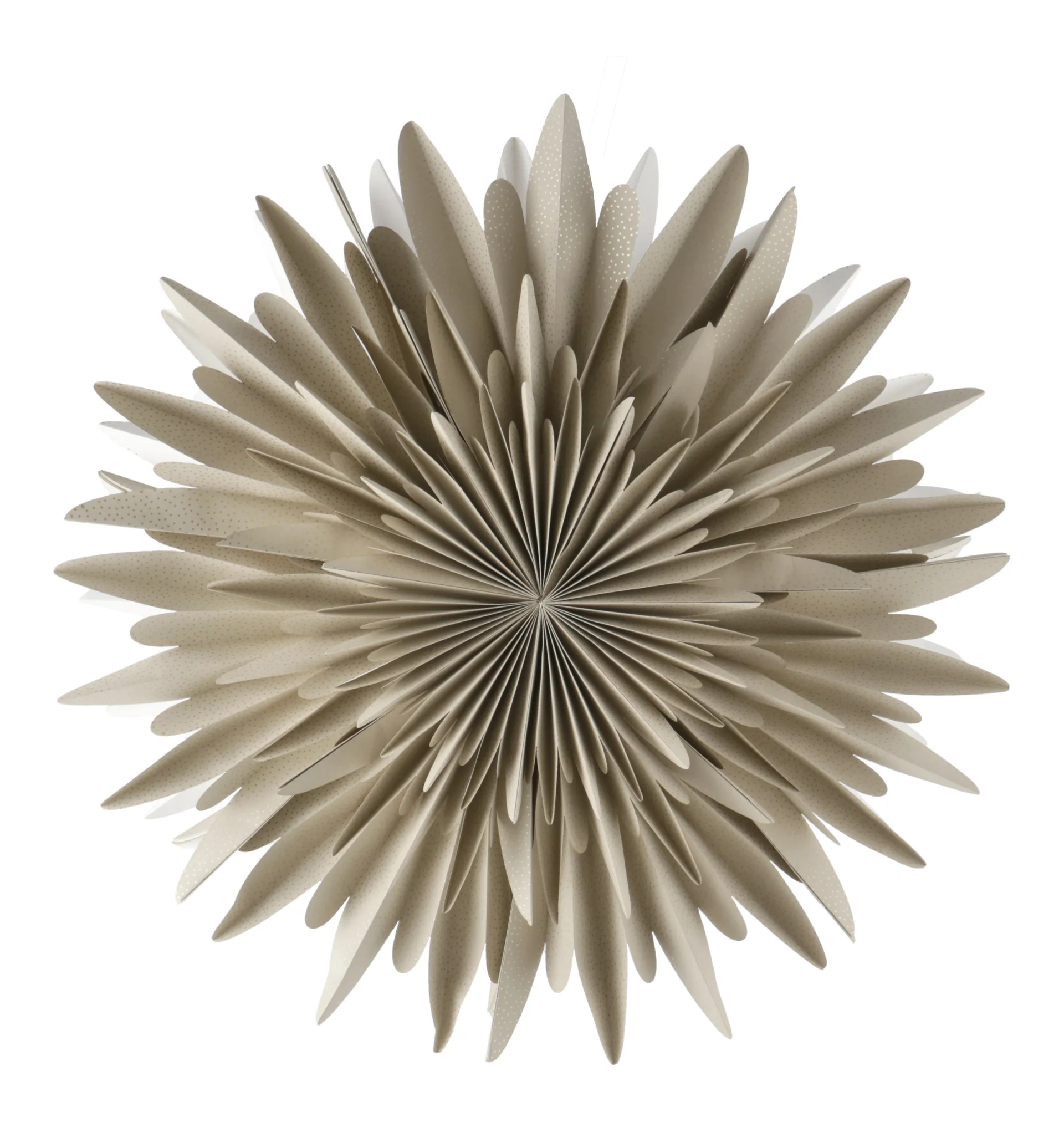 Luna Adventsstern beige mit Punkten, 60cm Scandi Living