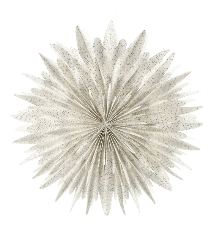 Luna Adventsstern weiß mit Punkten - Ø80 cm - Scandi Living
