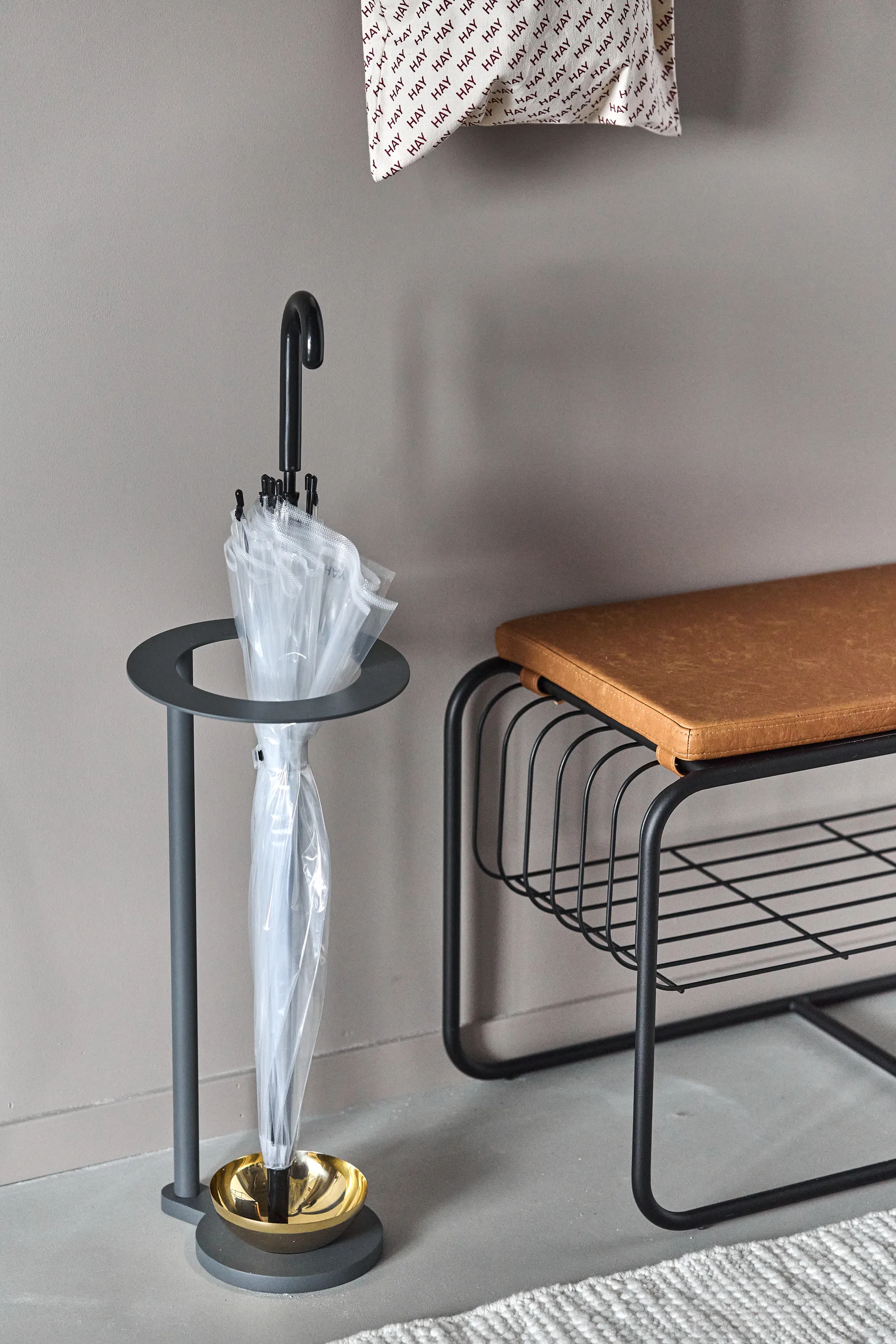 Nod Bank/Schuhablage 80x36c42 cm, Black Scandi Living