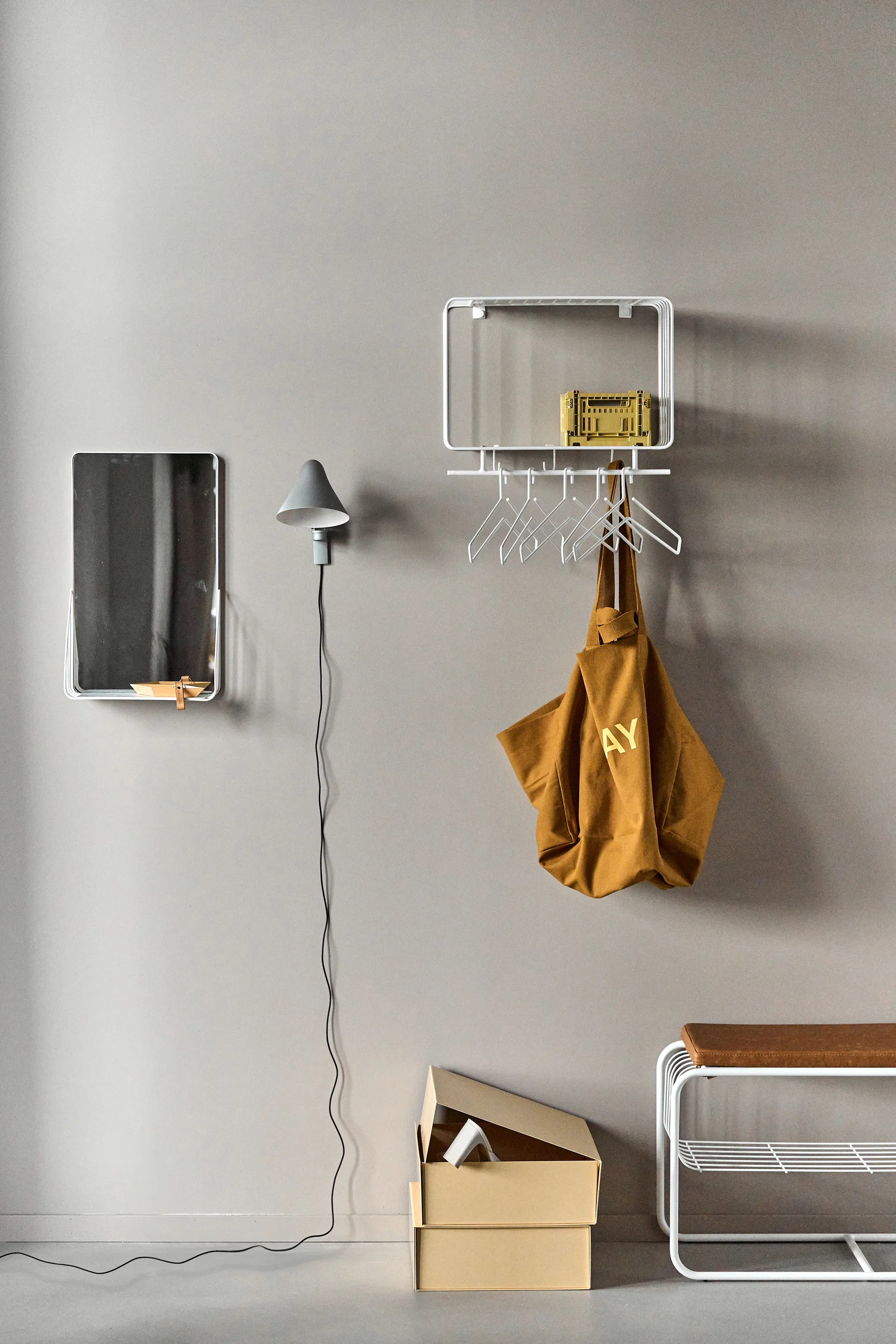 Nod Hutablage 45 cm, White Scandi Living