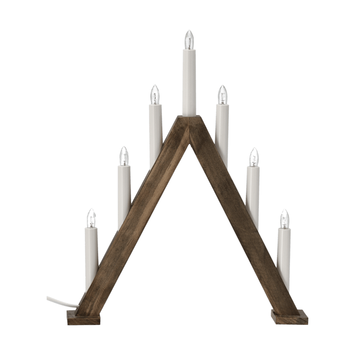 Nord Adventsleuchter 40 cm - Dunkel gebeizt - Scandi Living