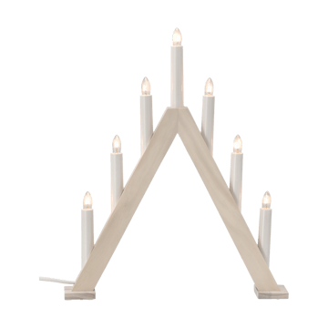 Nord Adventsleuchter 40 cm - Weiß lasiert - Scandi Living