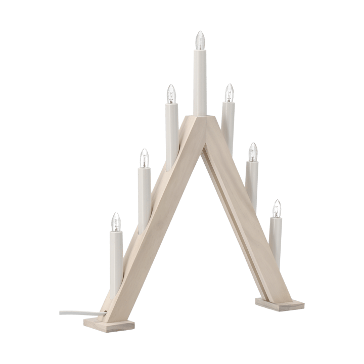 Nord Adventsleuchter 40 cm, Weiß lasiert Scandi Living