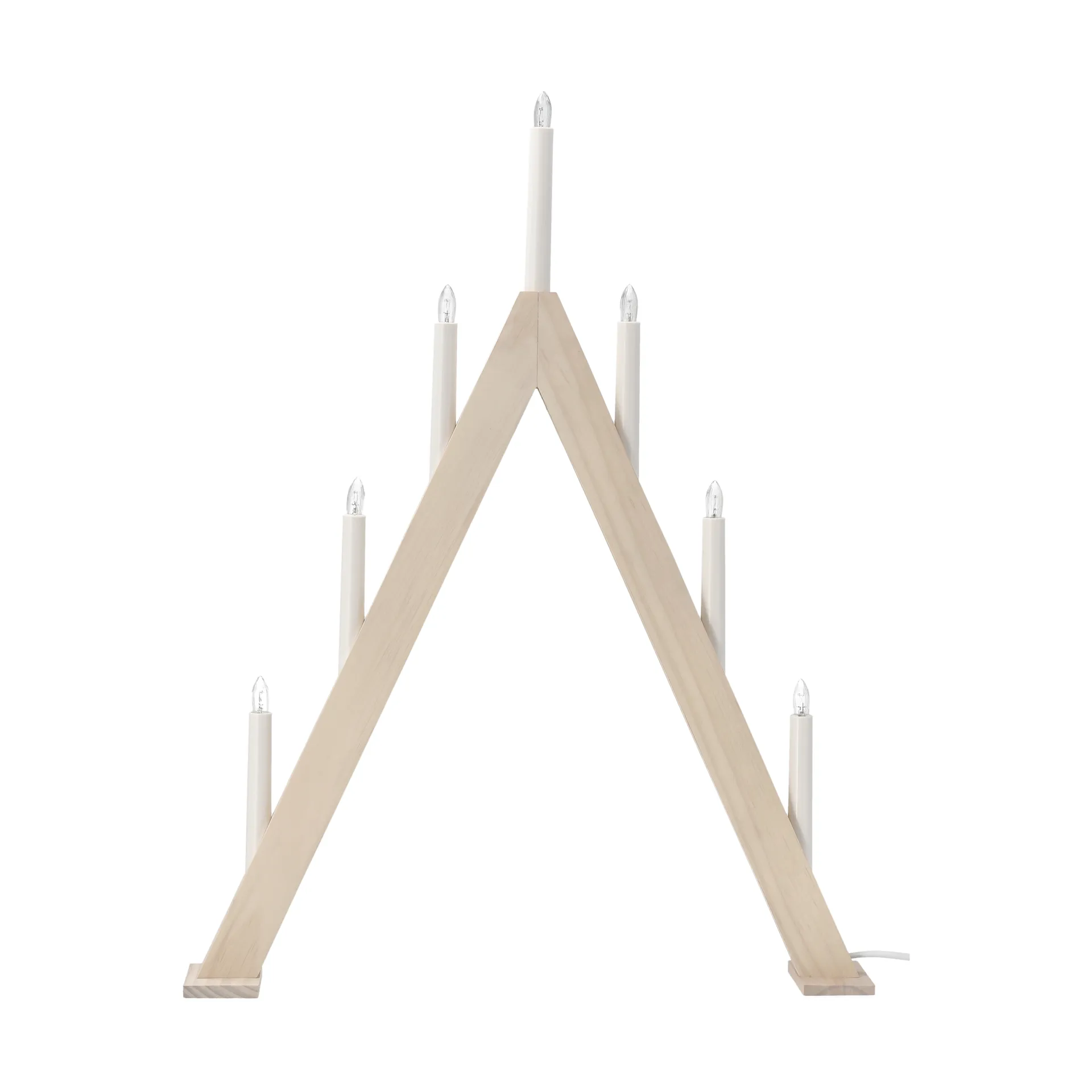 Nord Adventsleuchter 60 cm, Weiß lasiert Scandi Living