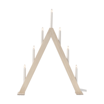 Nord Adventsleuchter 60 cm - Weiß lasiert - Scandi Living