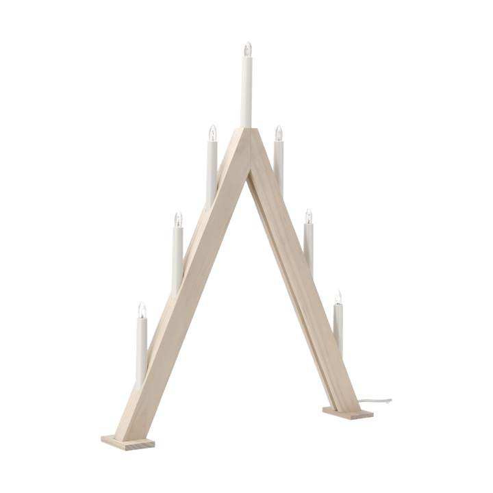 Nord Adventsleuchter 60 cm, Weiß lasiert Scandi Living