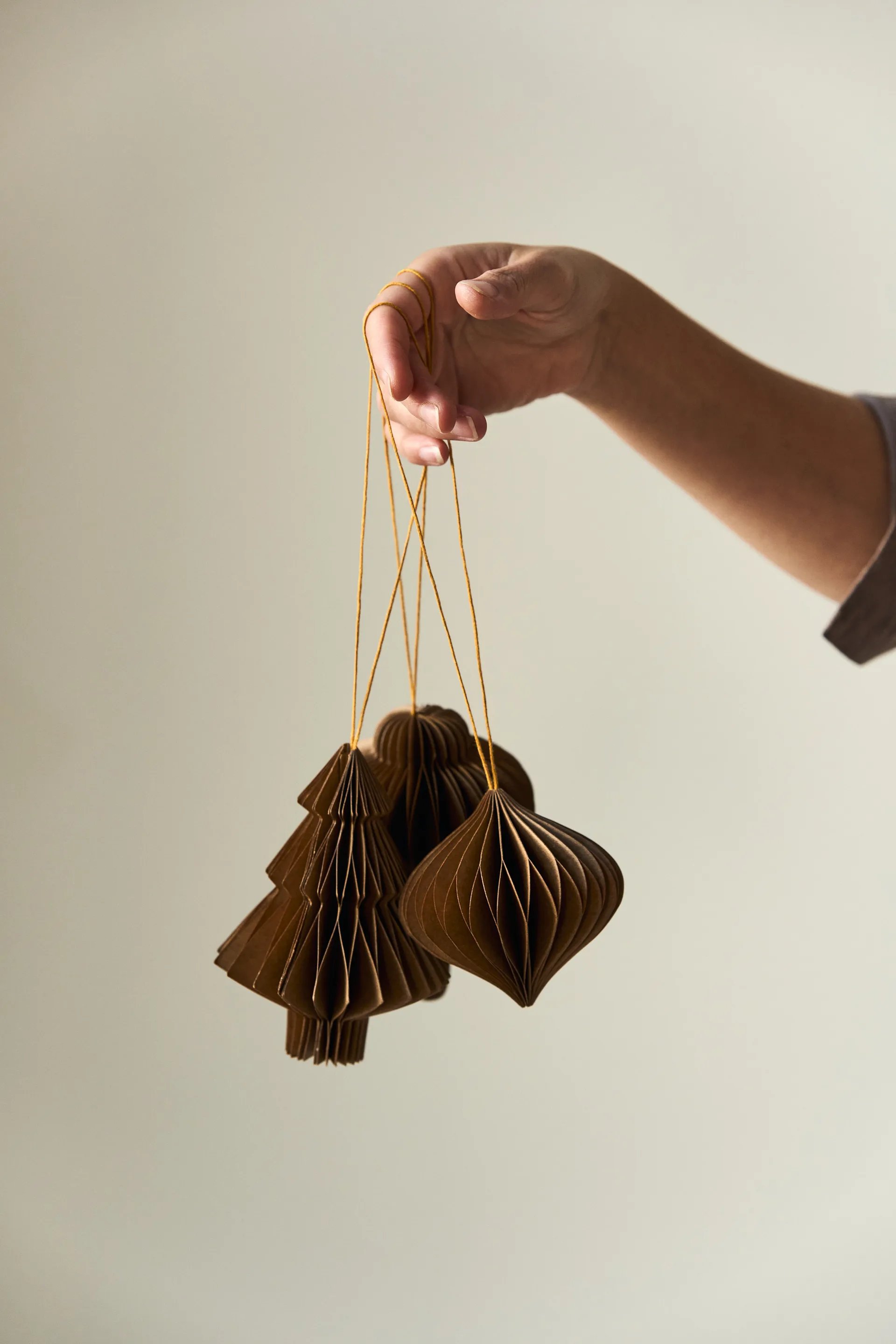 Onion Weihnachtsbaumkugeln 4er-Pack, Natural Scandi Living