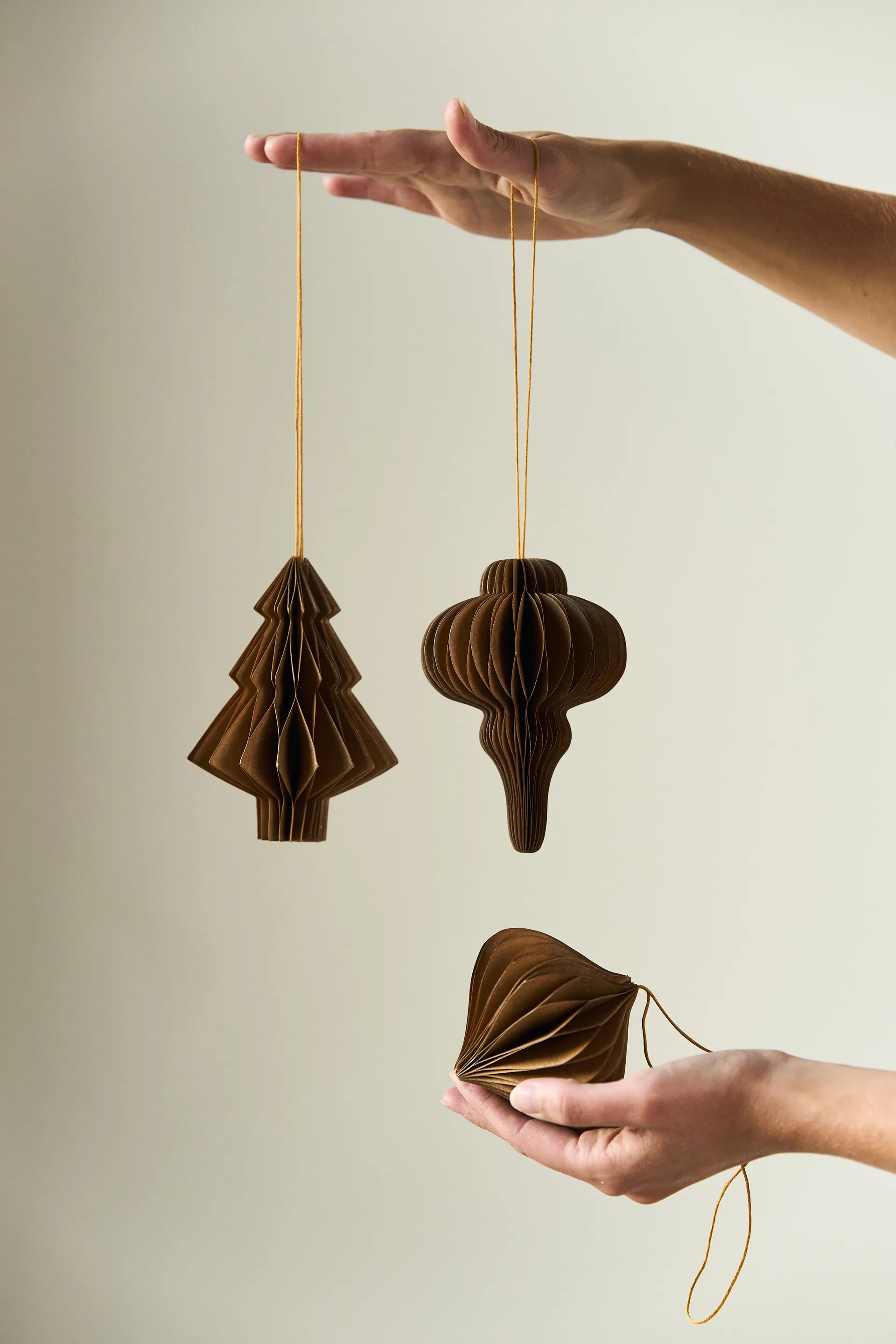 Onion Weihnachtsbaumkugeln 4er-Pack, Natural Scandi Living