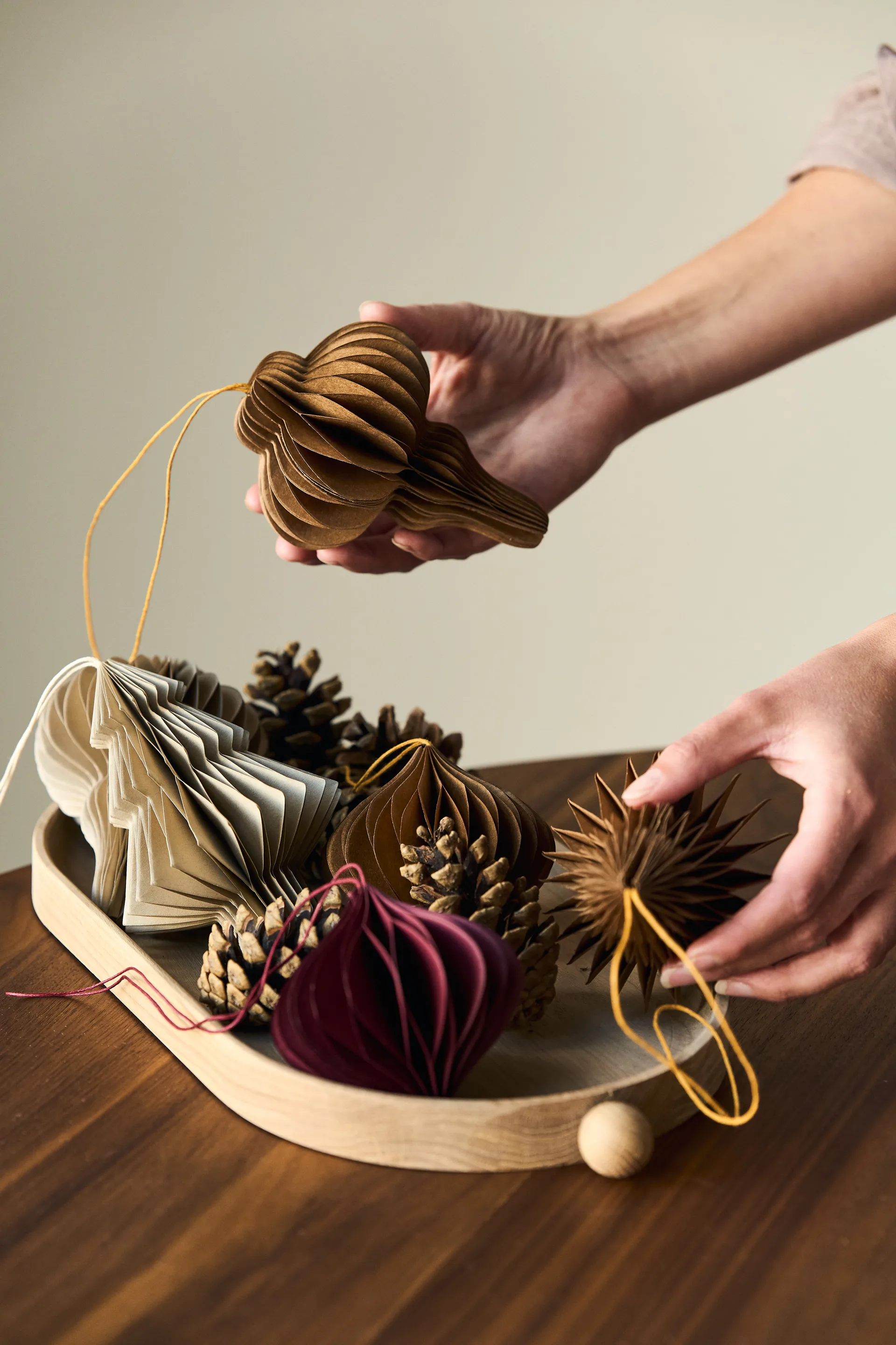 Onion Weihnachtsbaumkugeln 4er-Pack, Red Scandi Living