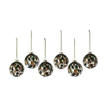 Overcast Weihnachtskugel Ø8cm 6er Pack - Grün - Scandi Living