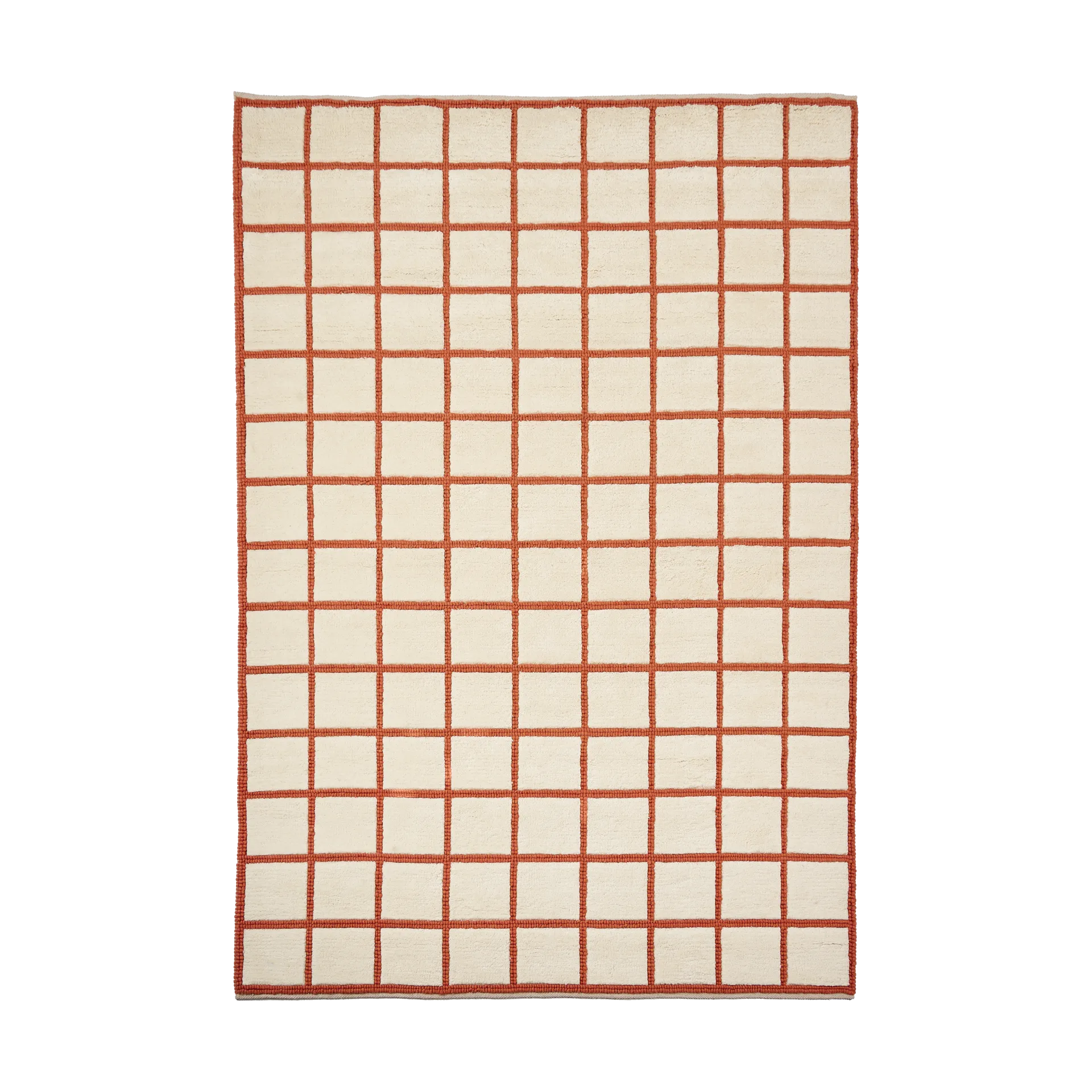Pasture Wollteppich naturweiß/rost, 170x240 cm Scandi Living