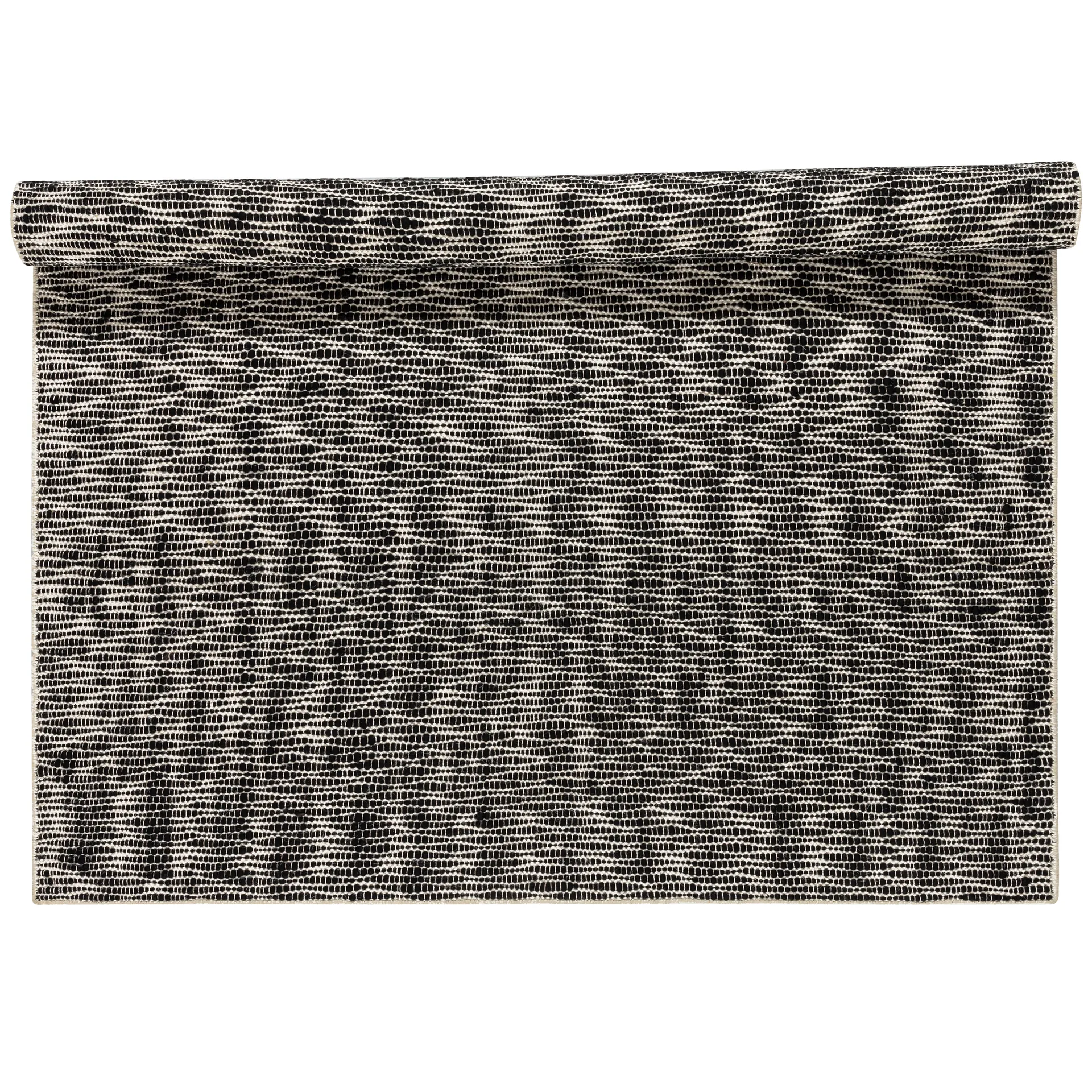 Pebble Wollteppich schwarz, 170 x 240cm Scandi Living