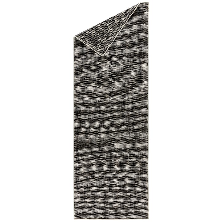 Pebble Wollteppich schwarz - 80 x 240cm - Scandi Living