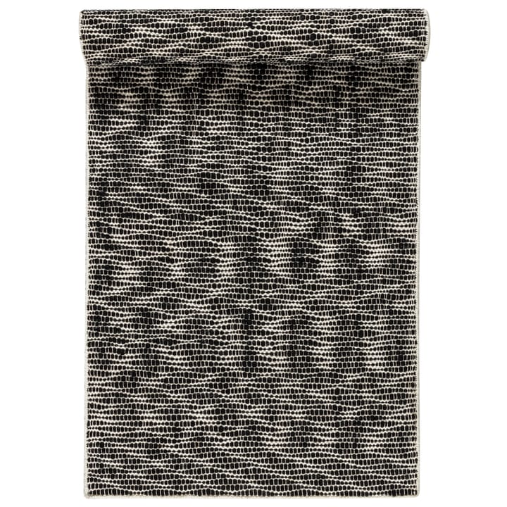 Pebble Wollteppich schwarz - 80 x 240cm - Scandi Living
