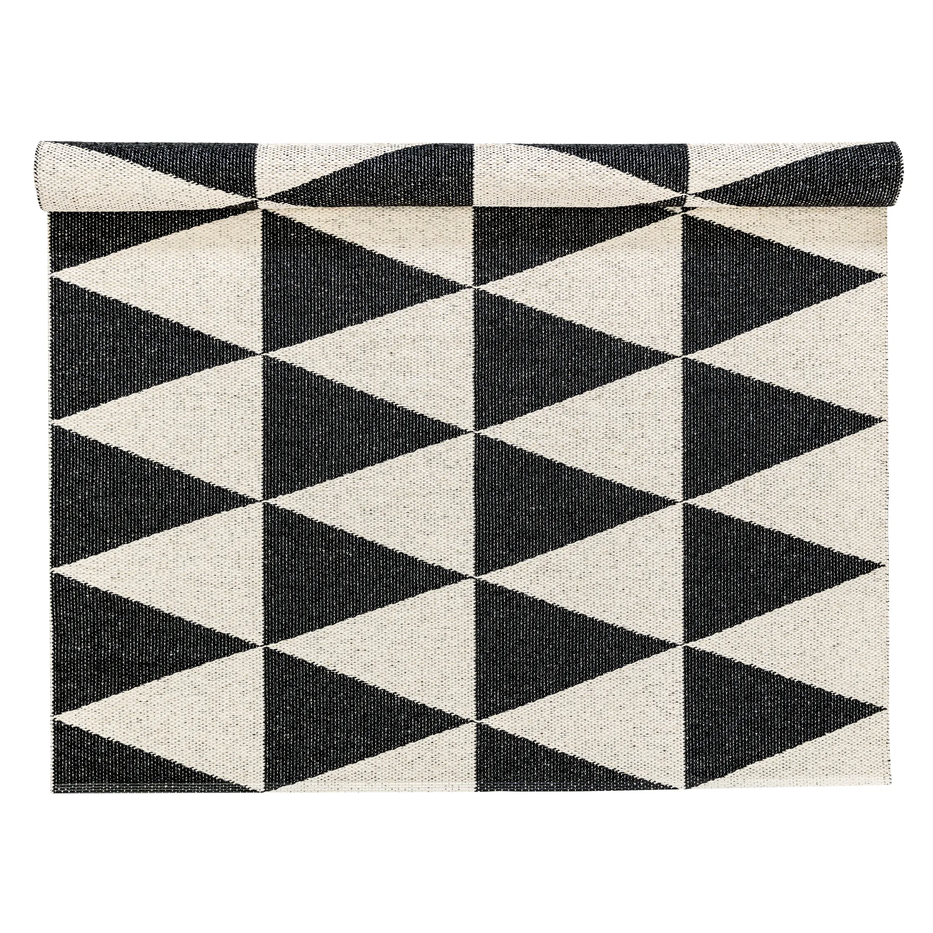 Rime großer Teppich schwarz, 150x200 cm Scandi Living