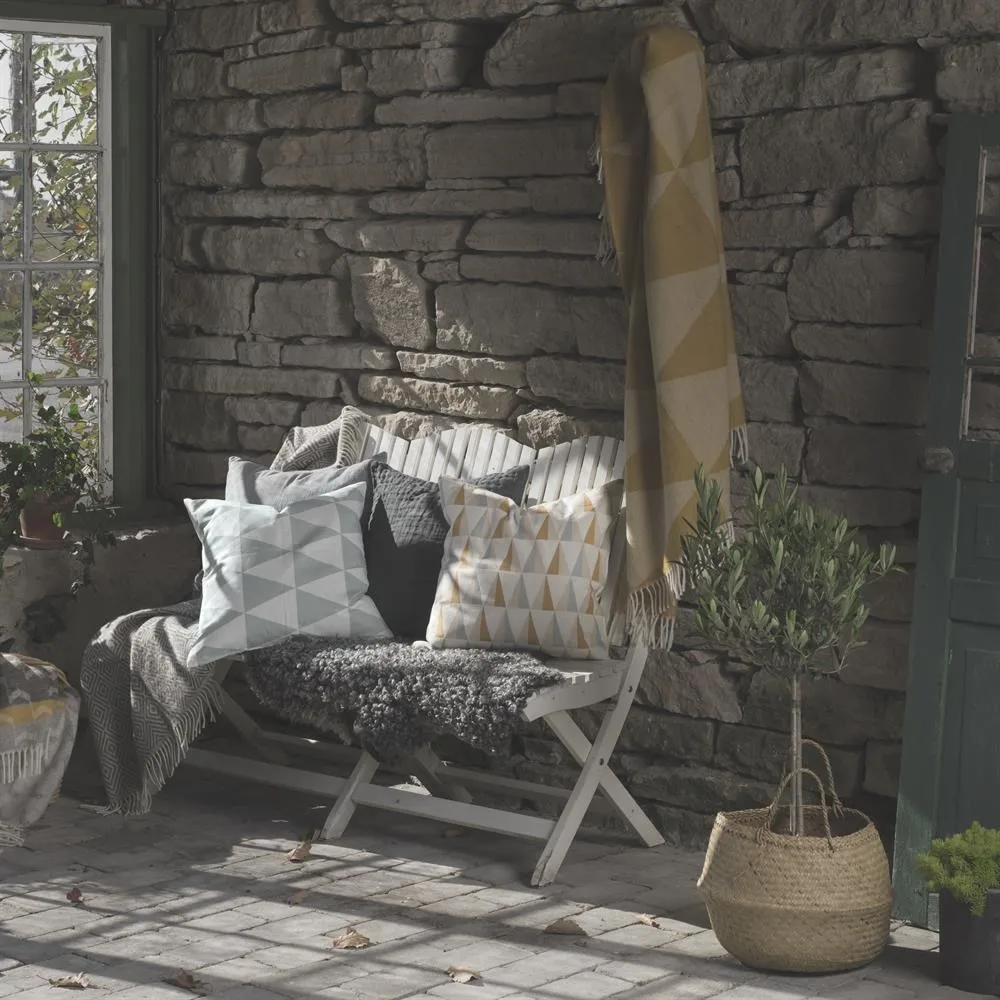 Rime Wolldecke, Mustard Scandi Living