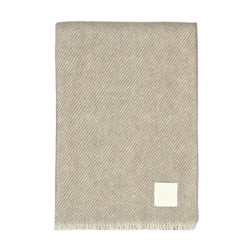 Row gestreiftes Wollplaid - Beige, 120 x 185cm - Scandi Living