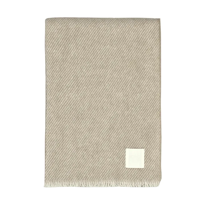 Row gestreiftes Wollplaid - Beige, 120 x 185cm - Scandi Living