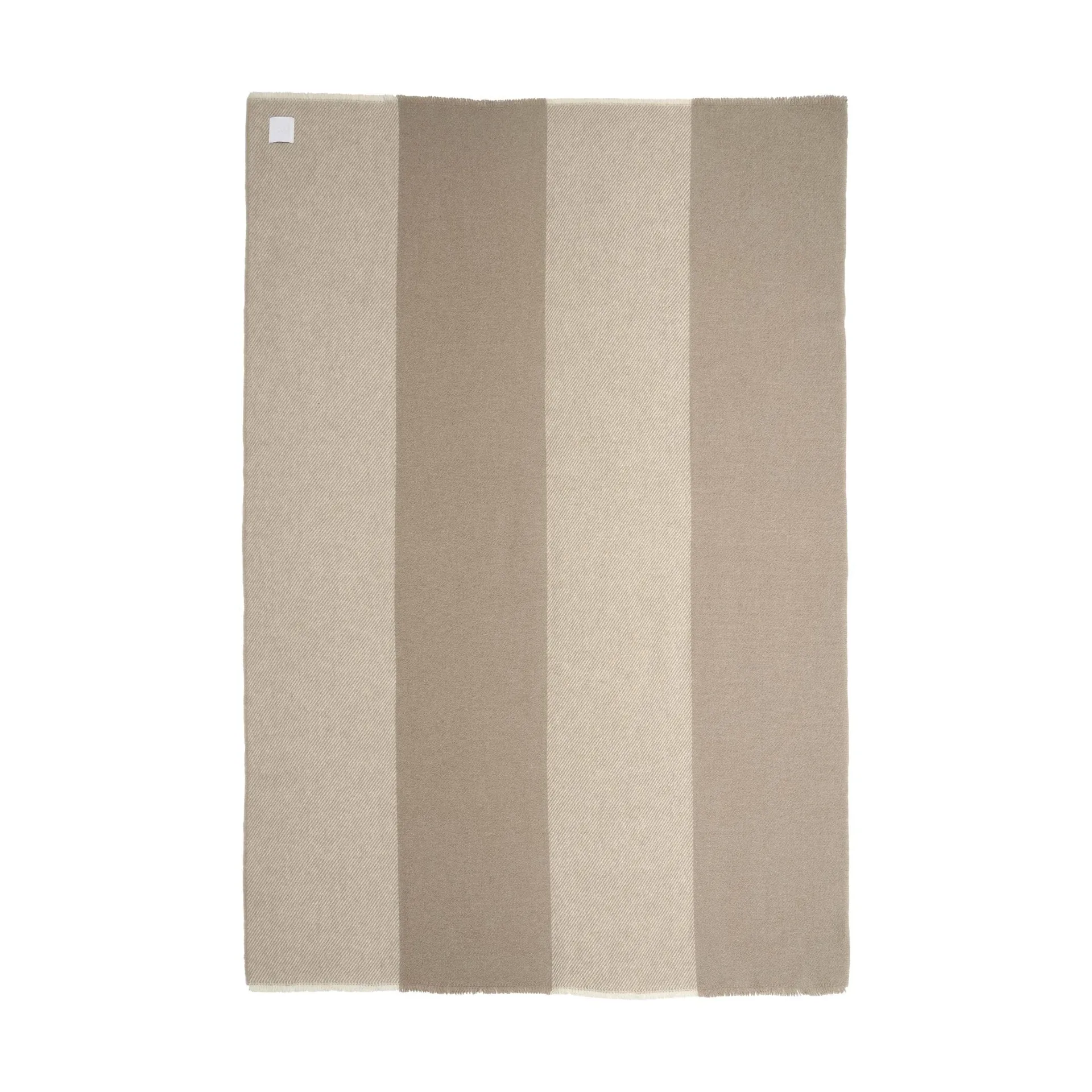 Row gestreiftes Wollplaid, Beige, 120 x 185cm Scandi Living