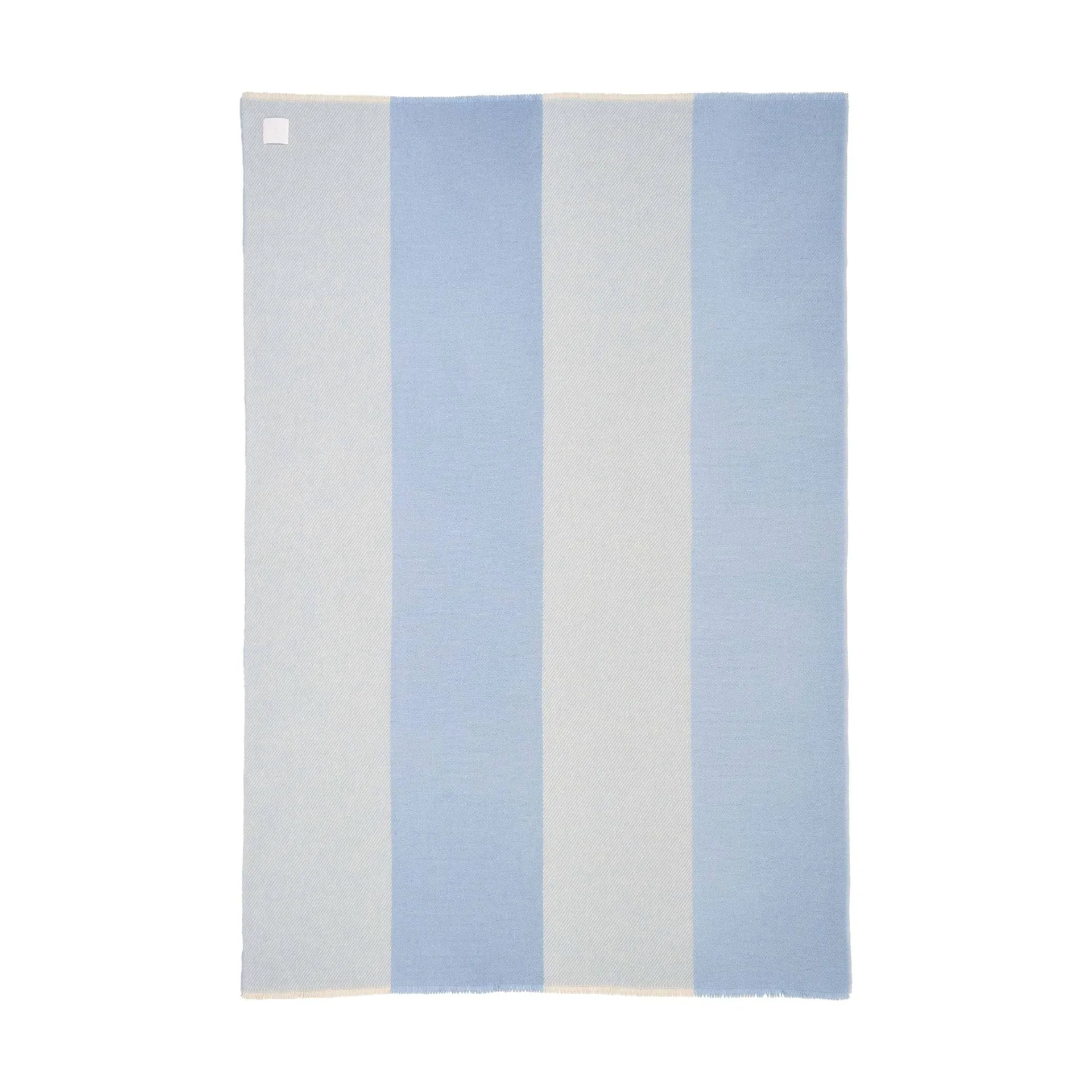 Row gestreiftes Wollplaid, Hellblau, 120 x 185cm Scandi Living