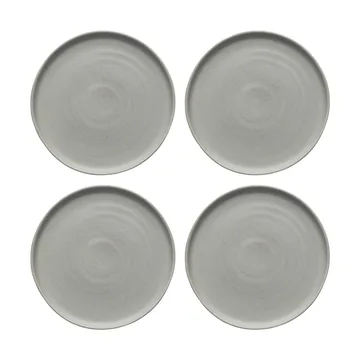 Sandsbro kleiner Teller hellgrau, Ø20 cm, 4er pack - Scandi Living