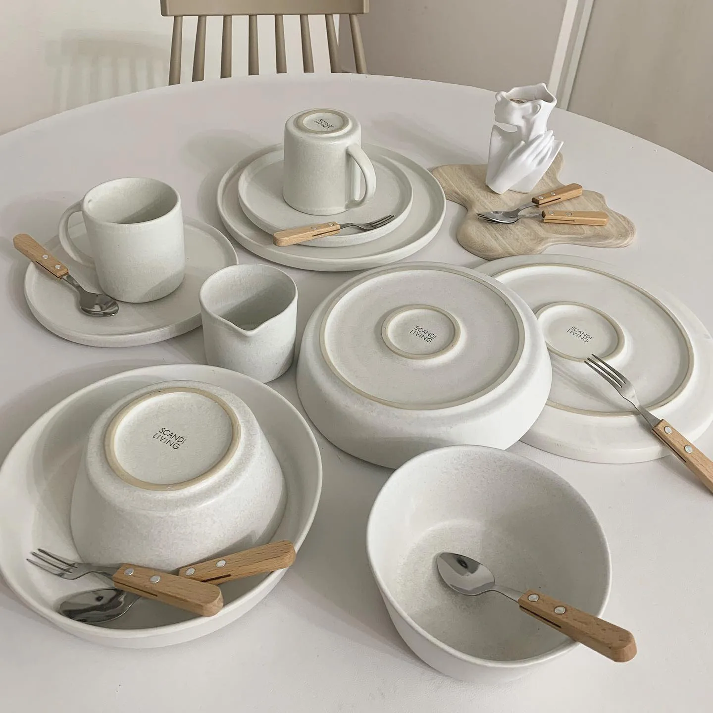 Sandsbro kleiner Teller offwhite, Ø20 cm, 6er pack,  Scandi Living
